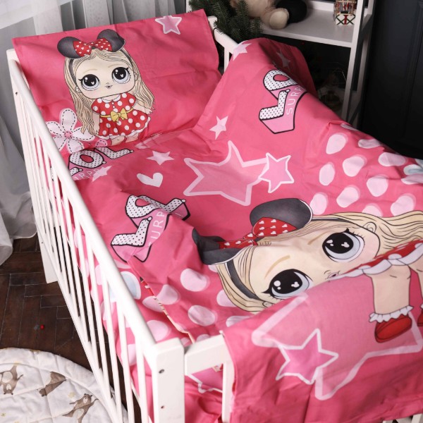 Фото - Комплект постільної білизни MirSon Kids Time 17-0699 LOL Dolls 160x220 см Бязь (2200010457032)